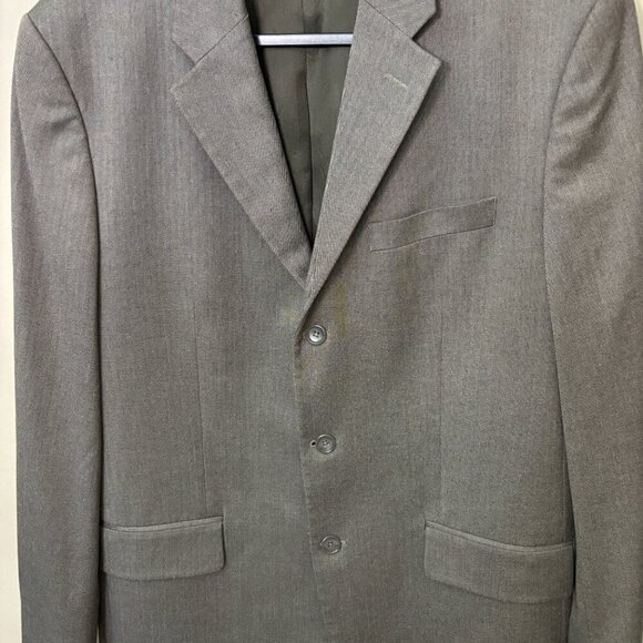 Banana Republic Poly Viscose Dark Tan Blazer Sport Coat 3 Button Men's Size 42R - Picture 9 of 12